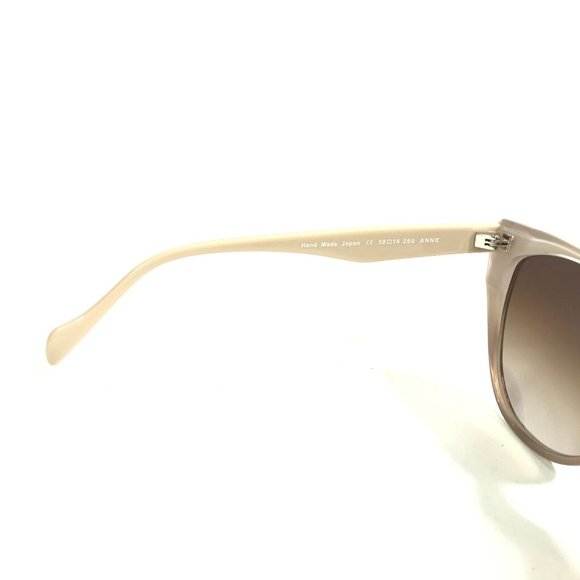 Morgenthal Frederics Sunglasses 260 ANNE Brown Nude Cat Eye w/ Brown Lenses main image 6